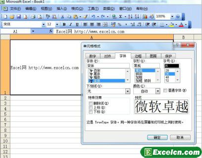  使用菜单命令设置字号