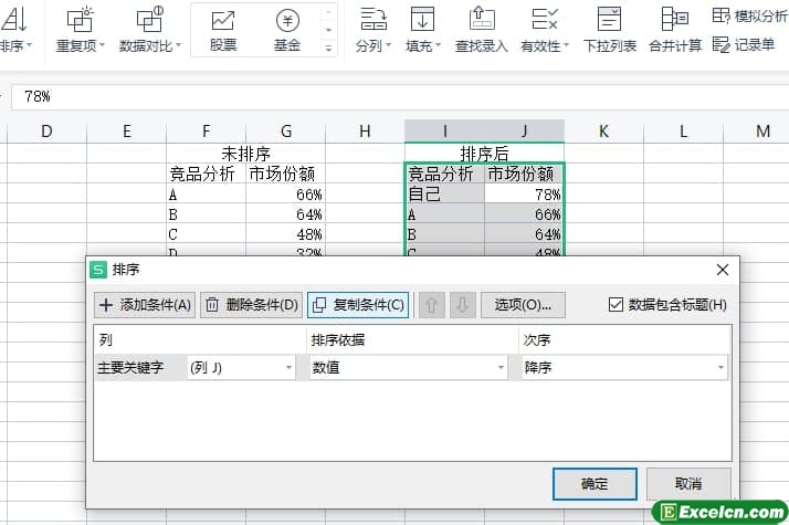 excel中 多个条件排序进阶用法，你了解吗