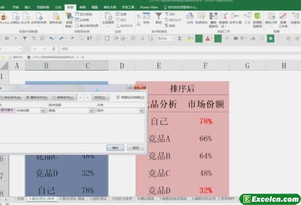 excel中排序的基本操作法，你知道多少